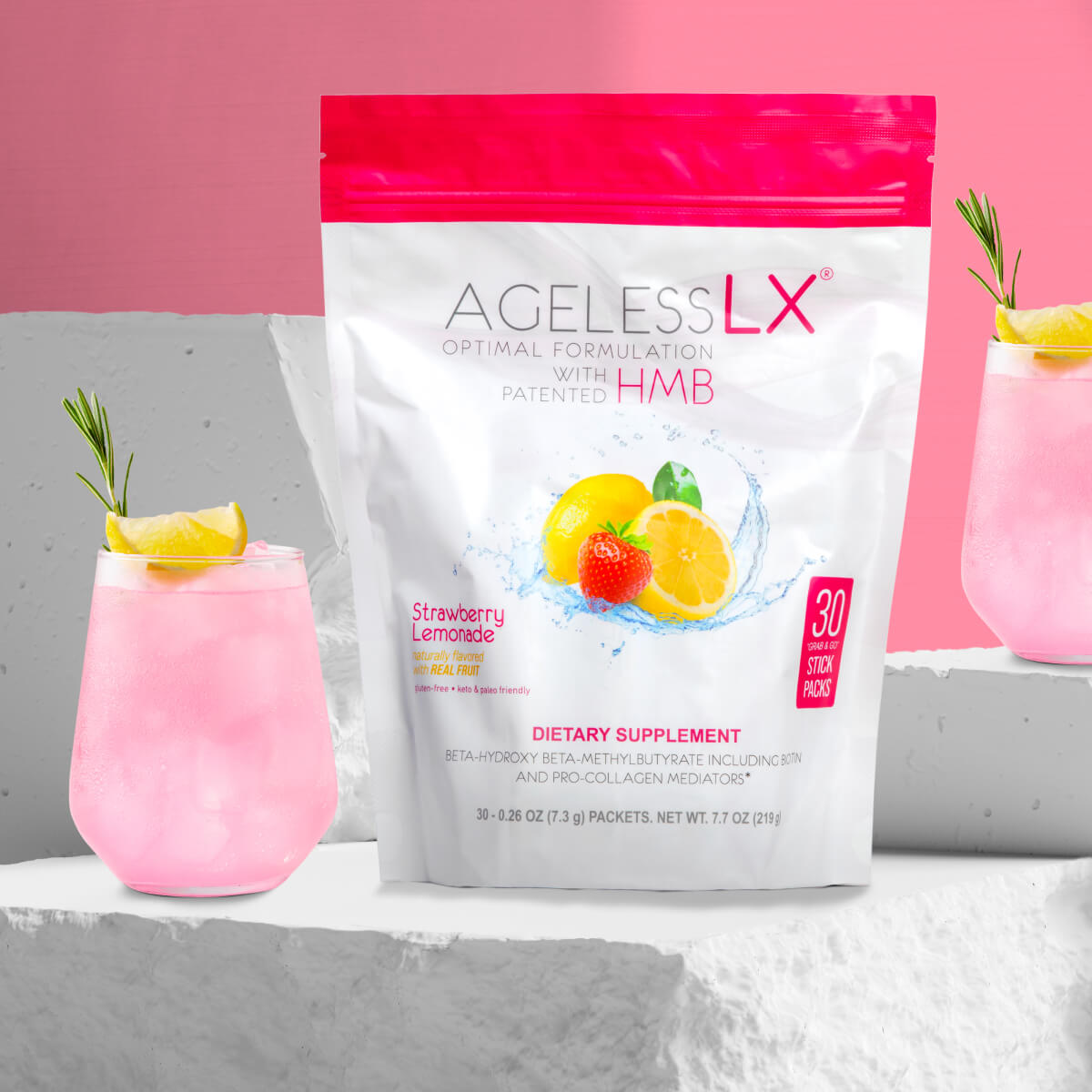 AgelessLX Strawberry Lemonade